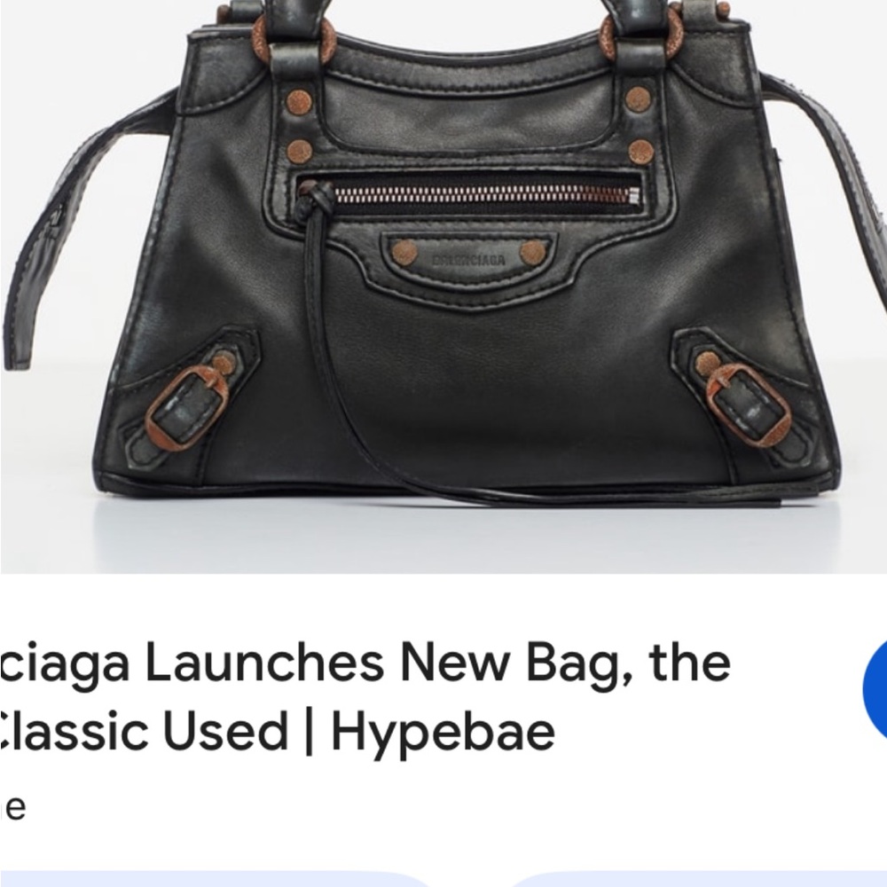 Balenciaga Black Leather Crossbody Bag